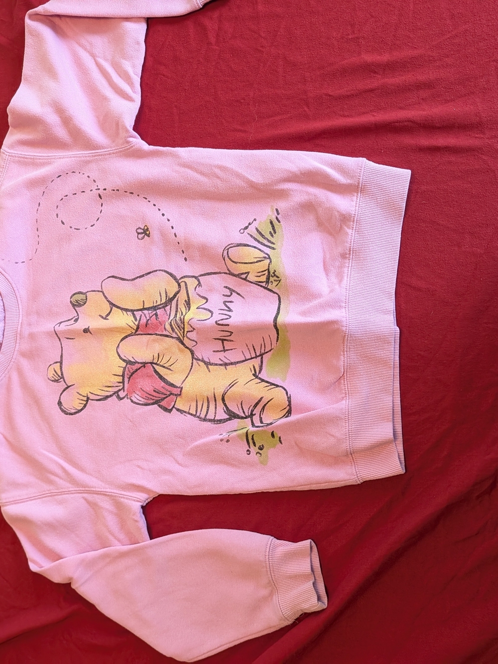 Disney Pink Winnie the Pooh Pullover Sweatshirt